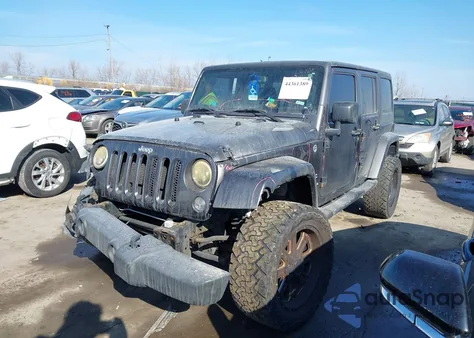 2014 Jeep Wrangler Unlimited Sahara z USA, uszkodzony, nr VIN 1C4BJWEG3EL297351